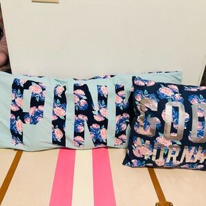 Floral Love Pink Body Pillow & Throw Pillow